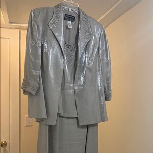 Alex Evenings Gold Shimmer 3-Piece Evening Ensemble